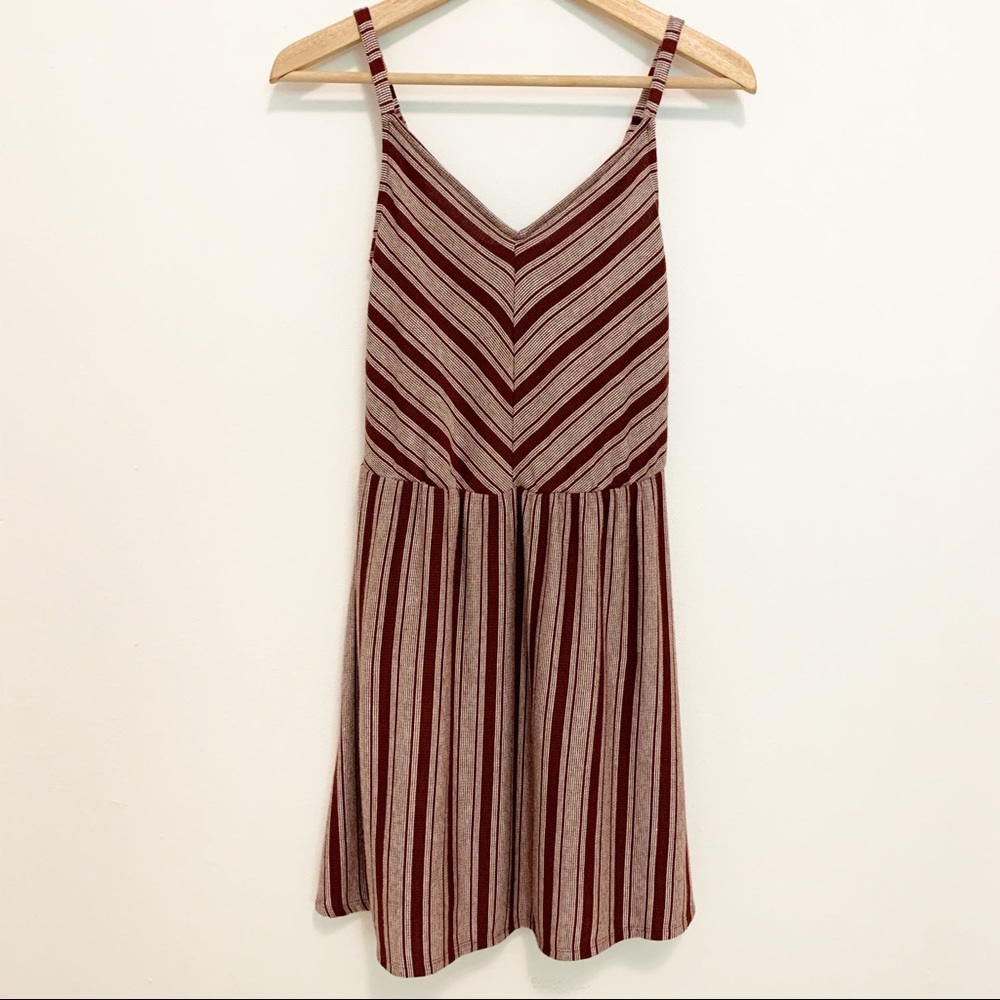 NEW Universal Thread Striped V Neck Tank Dress XS